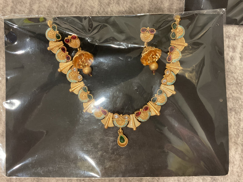Kundan Necklace Set – Design 07