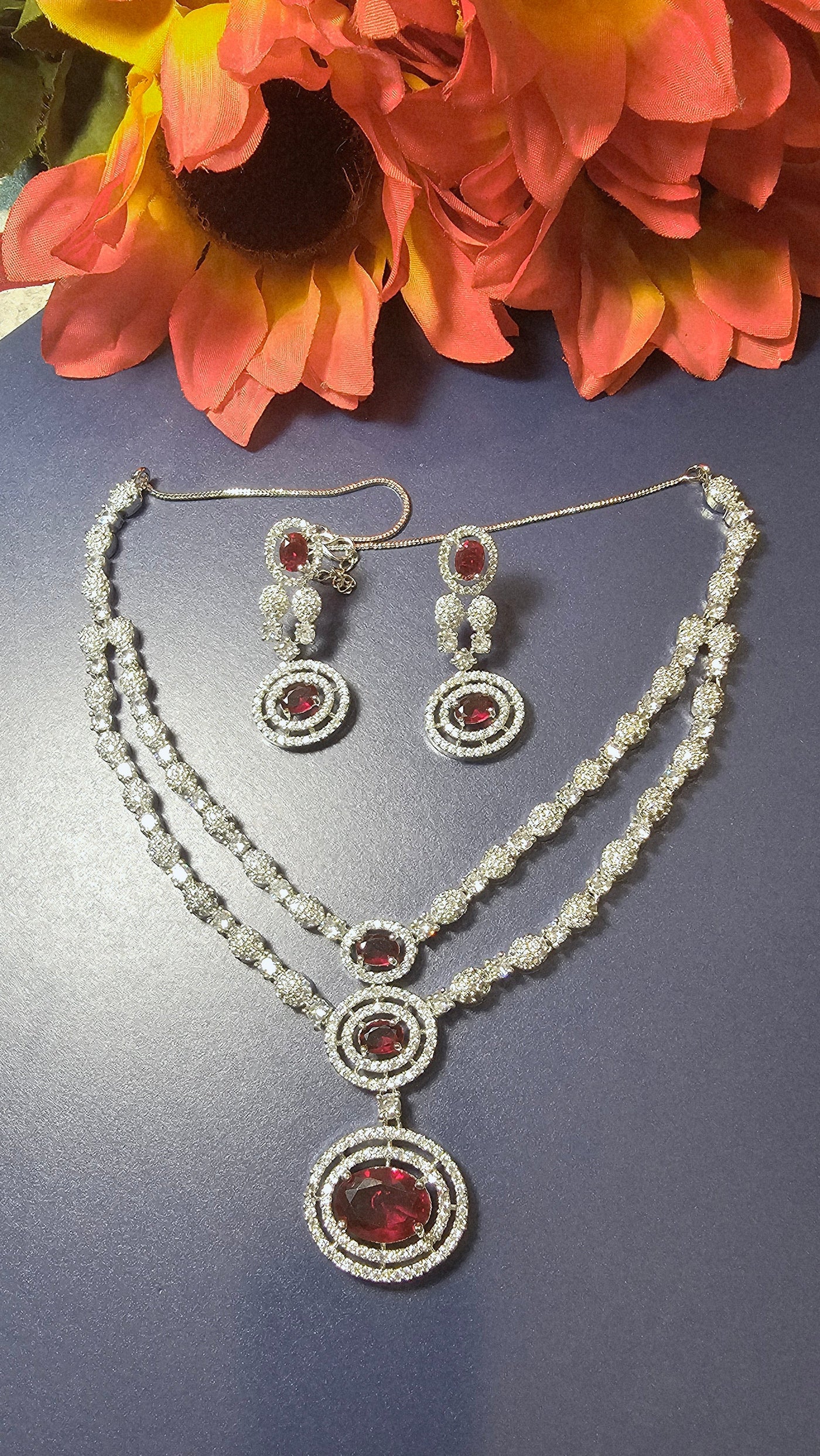 American Diamond (AD) Necklace Set