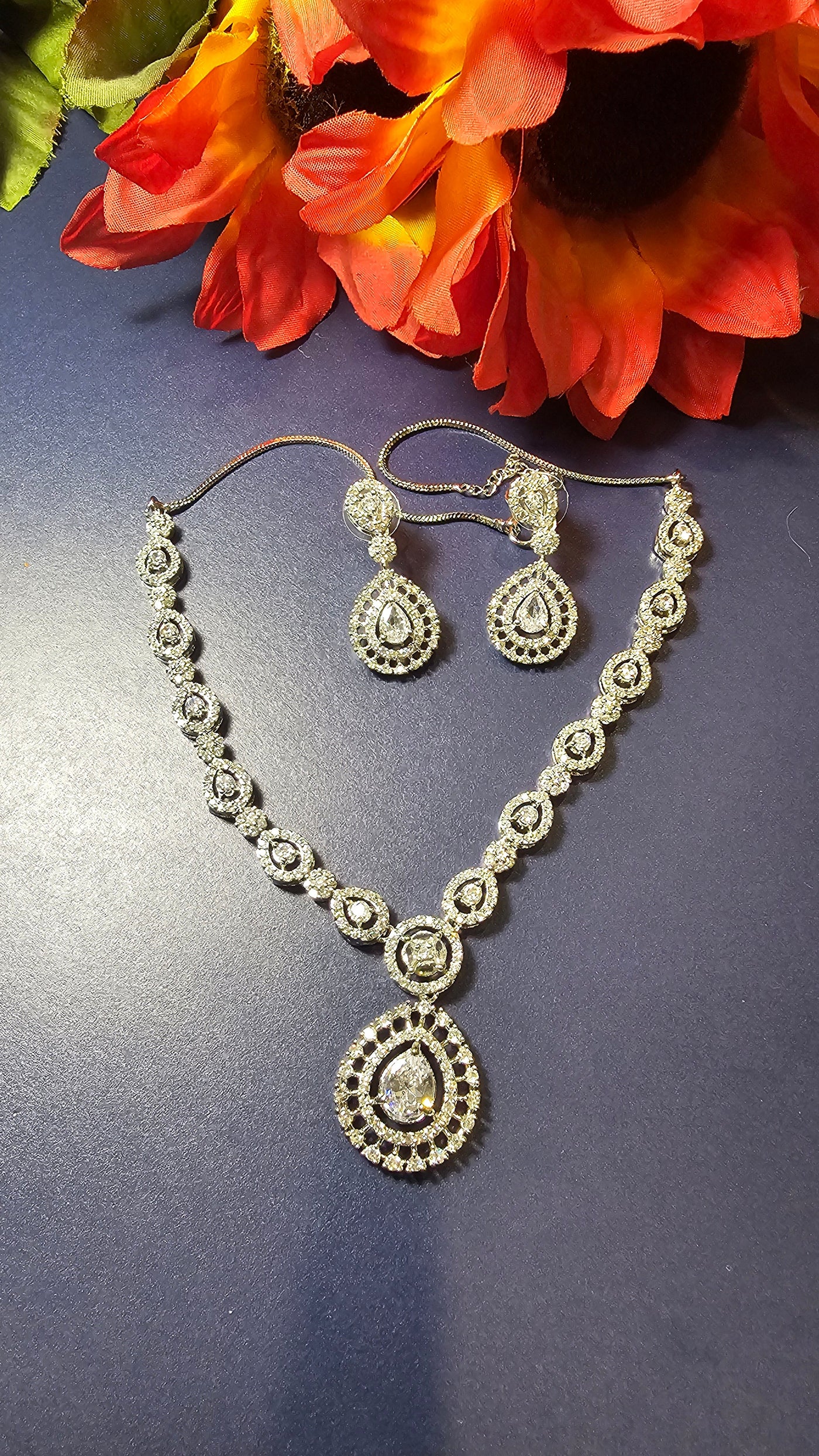 American Diamond (AD) Necklace Set