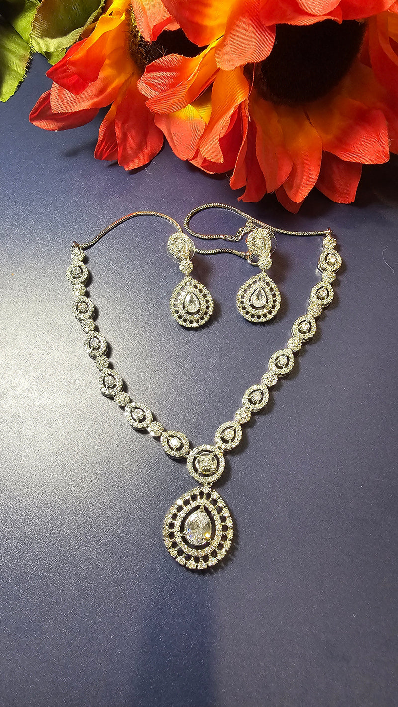 American Diamond (AD) Necklace Set
