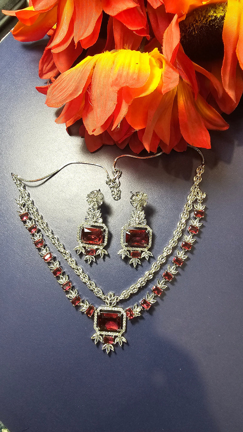 American Diamond (AD) Necklace Set