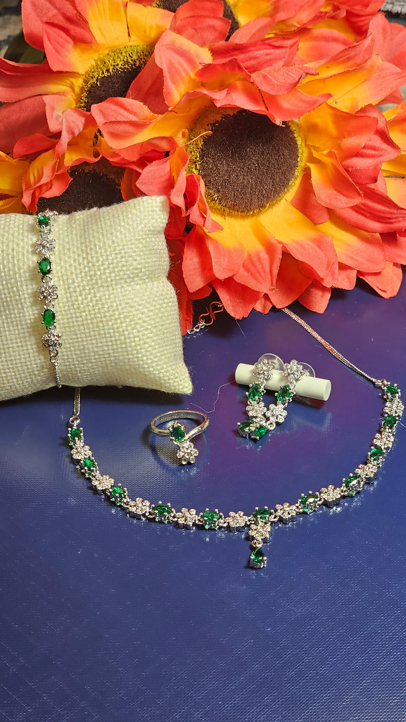 American Diamond (AD) Necklace Set