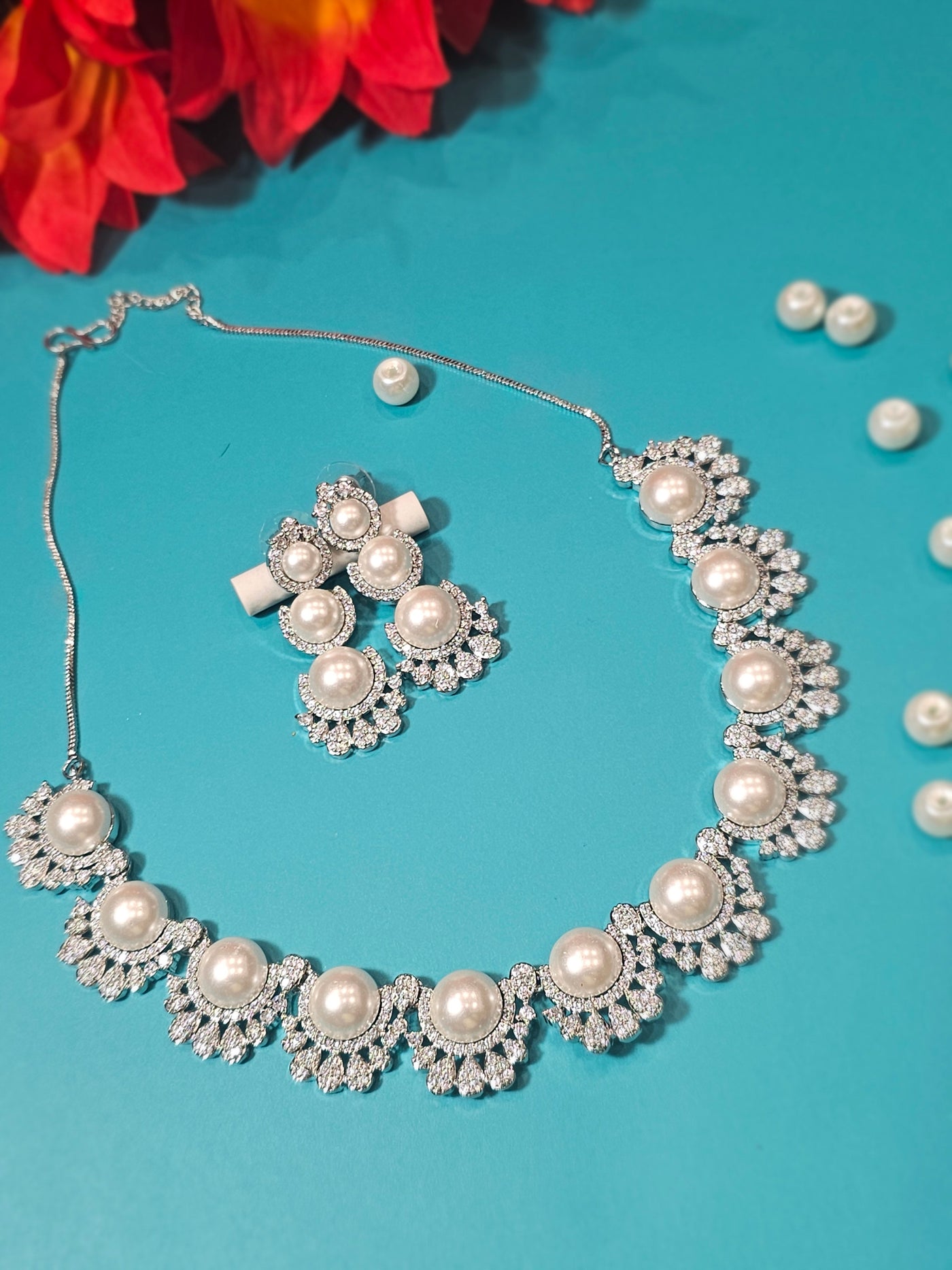 American Diamond (AD) Necklace Set