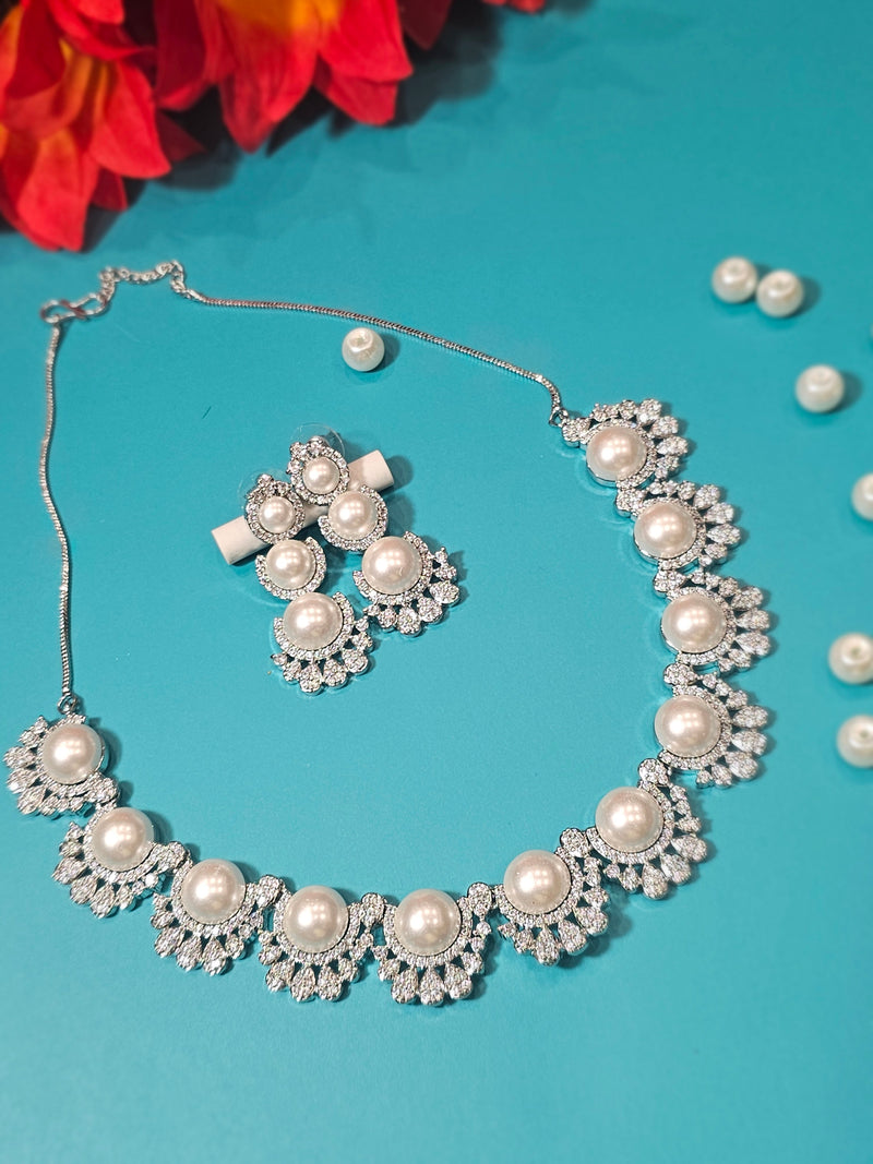 American Diamond (AD) Necklace Set
