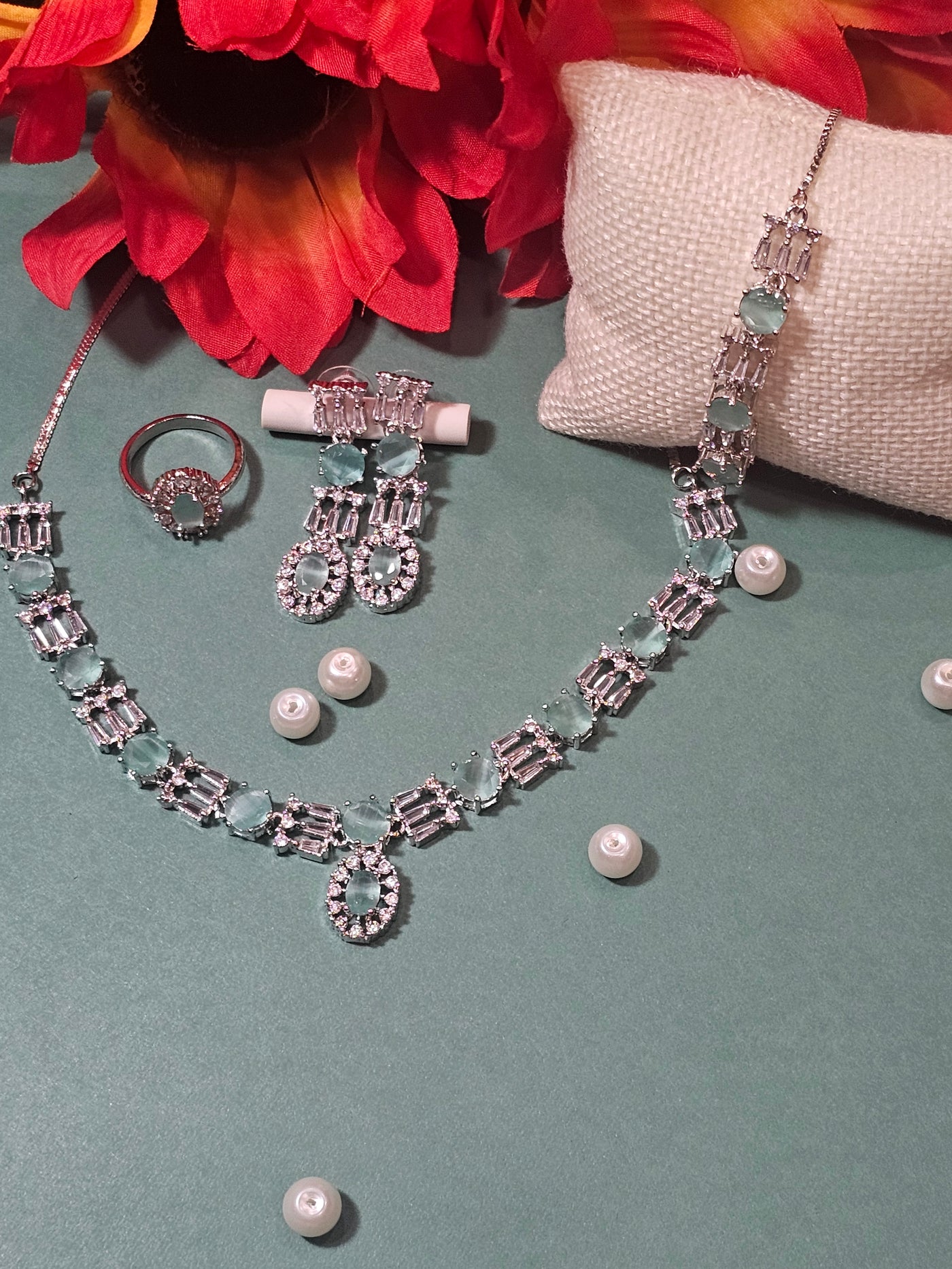 American Diamond (AD) Necklace Set
