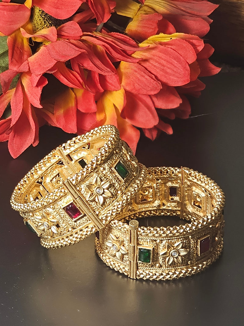Gold-Plated Bangles Set