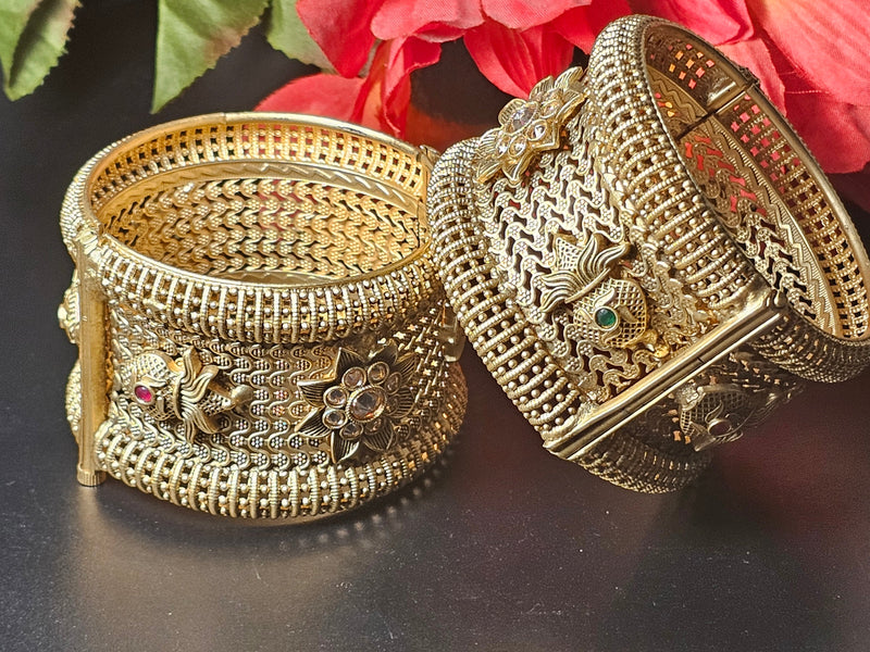 Gold-Plated Bangles Set