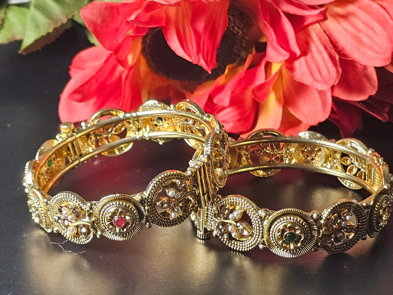 Gold-Plated Bangles Set