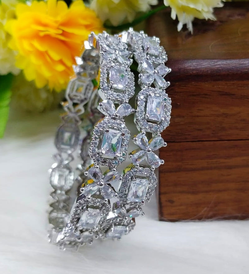 Lightweight American Diamond Bangles – Elegant Partywear Design