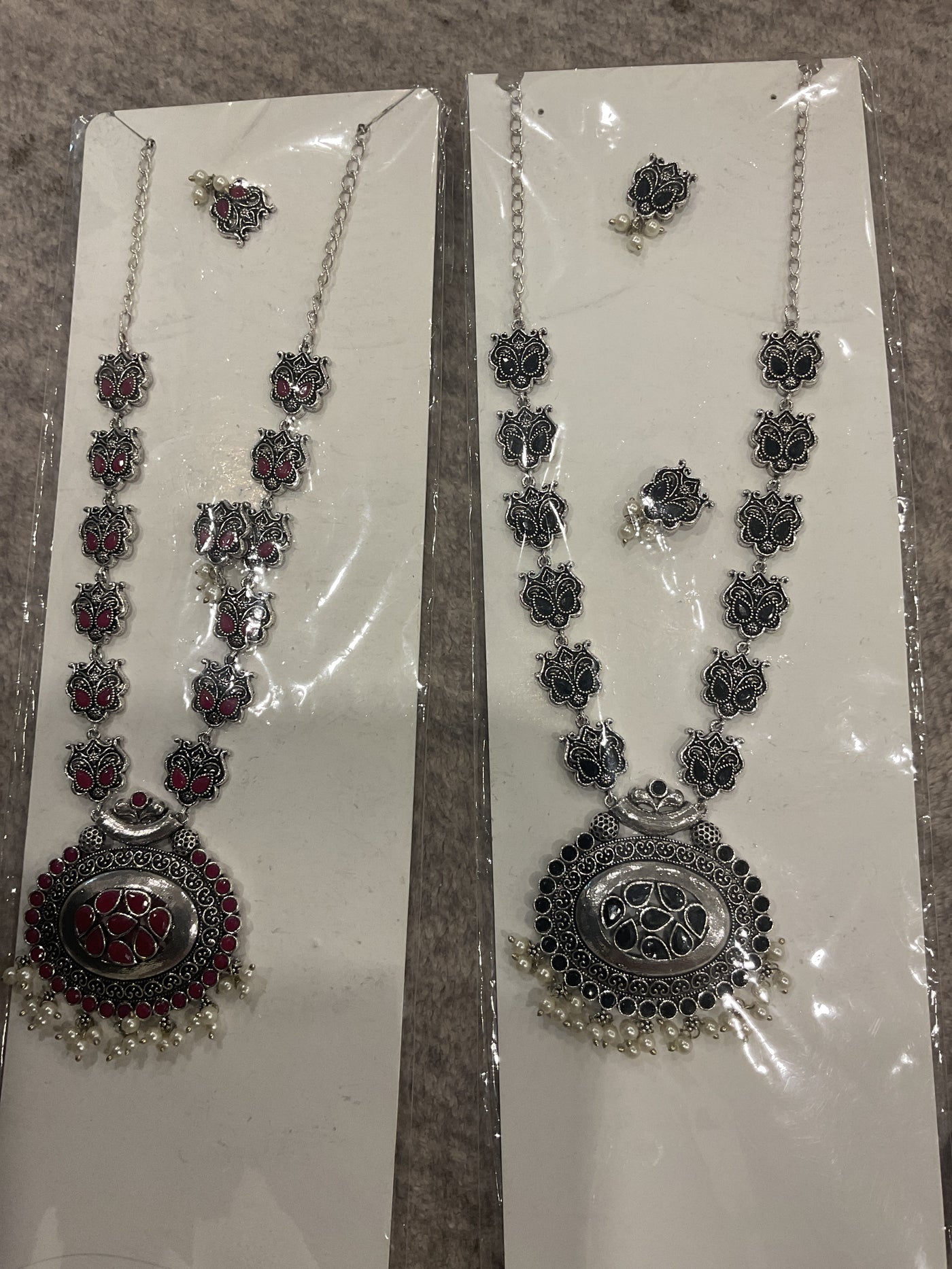 German Silver Necklace Set