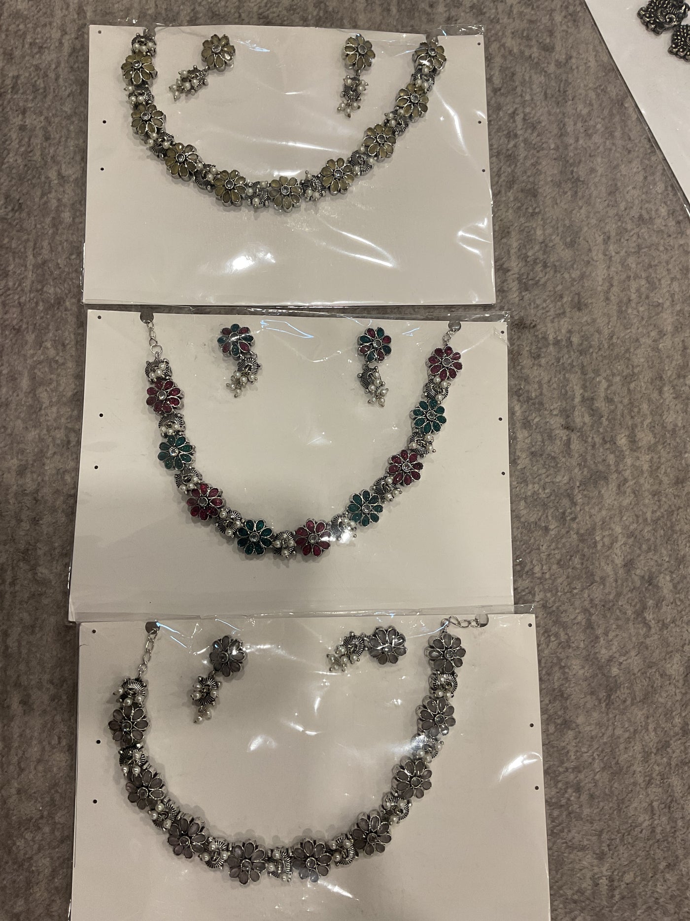 German Silver Necklace Set