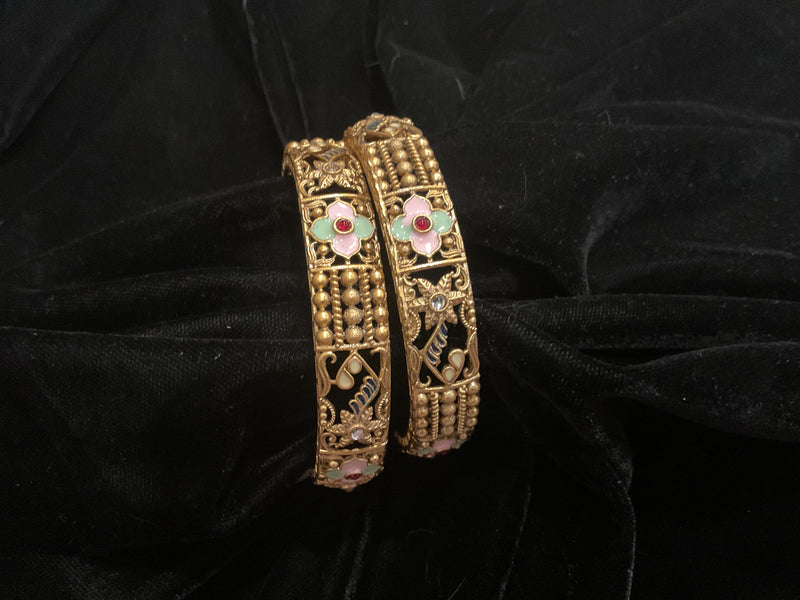 Gold-Plated Bangles Set