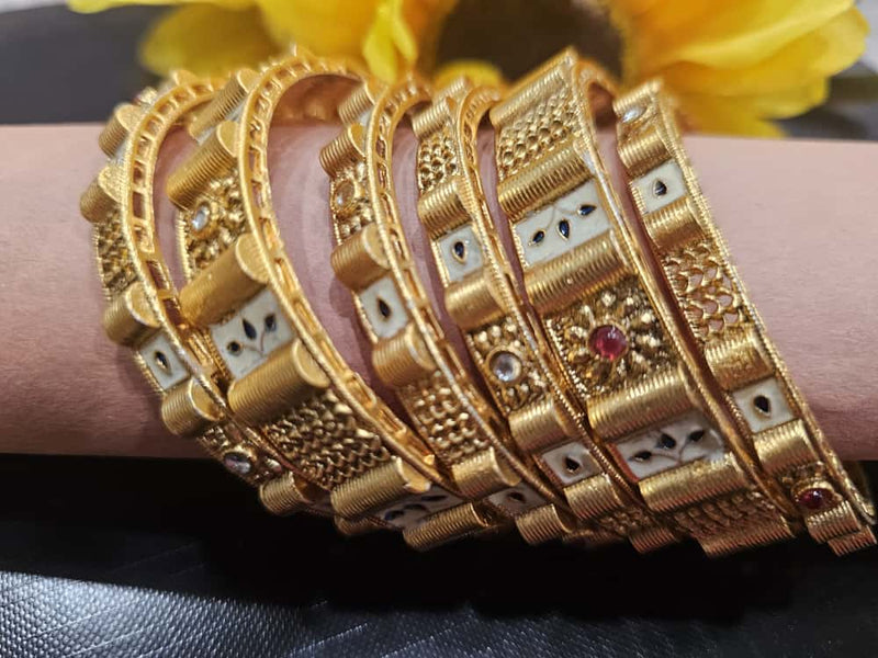 Gold-Plated Bangles Set