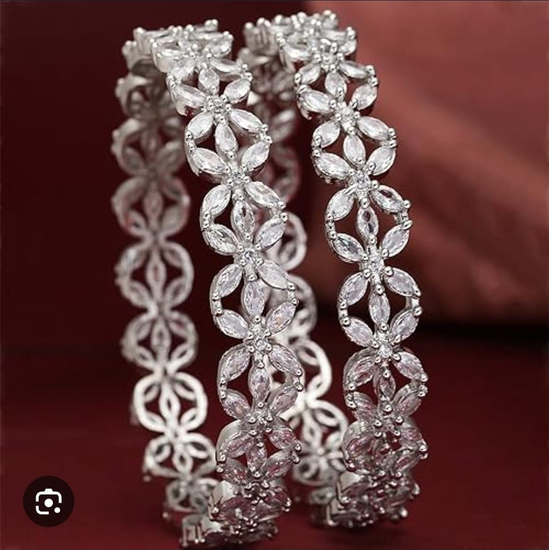 Modern American Diamond Bangles for Women – Elegant Partywear Style